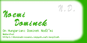 noemi dominek business card